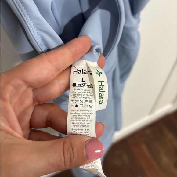 HALARA Breezeful Pocket Slip Dry Athliesure Romper Ballad Blue - Picture 4 of 4